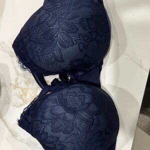 Elegant Lace Navy Blue Bra